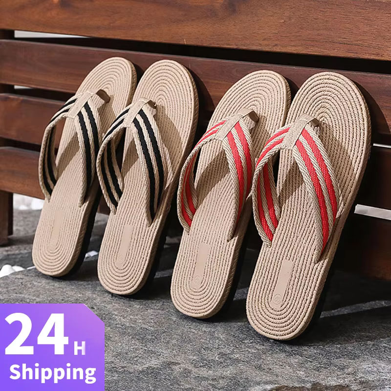 Textiles For Home - Summer Men Flip Flops Flat Sandals
