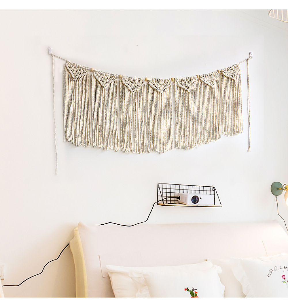 Home Art Textiles - 2Pcs Boho Macrame Handmade Woven Tapestry