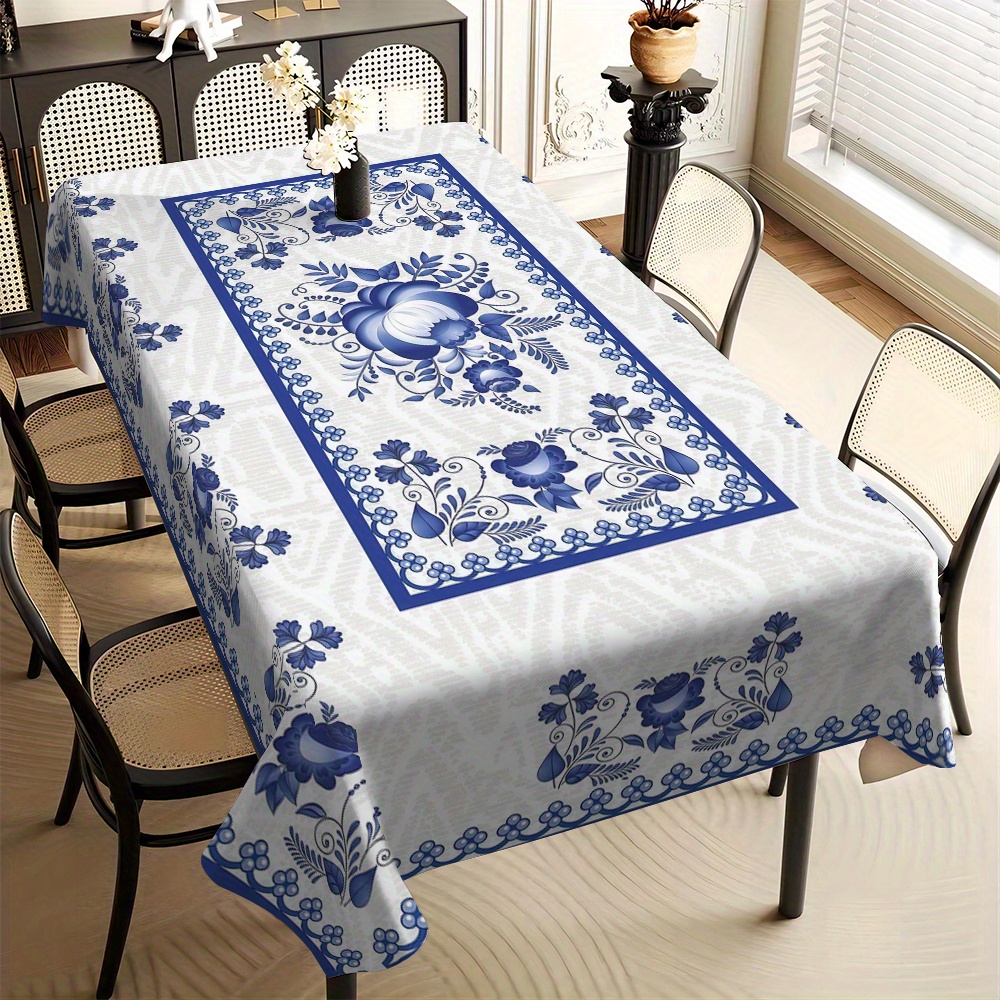 Textiles For Home - Country Style Square Tablecloth for Kitchen,
