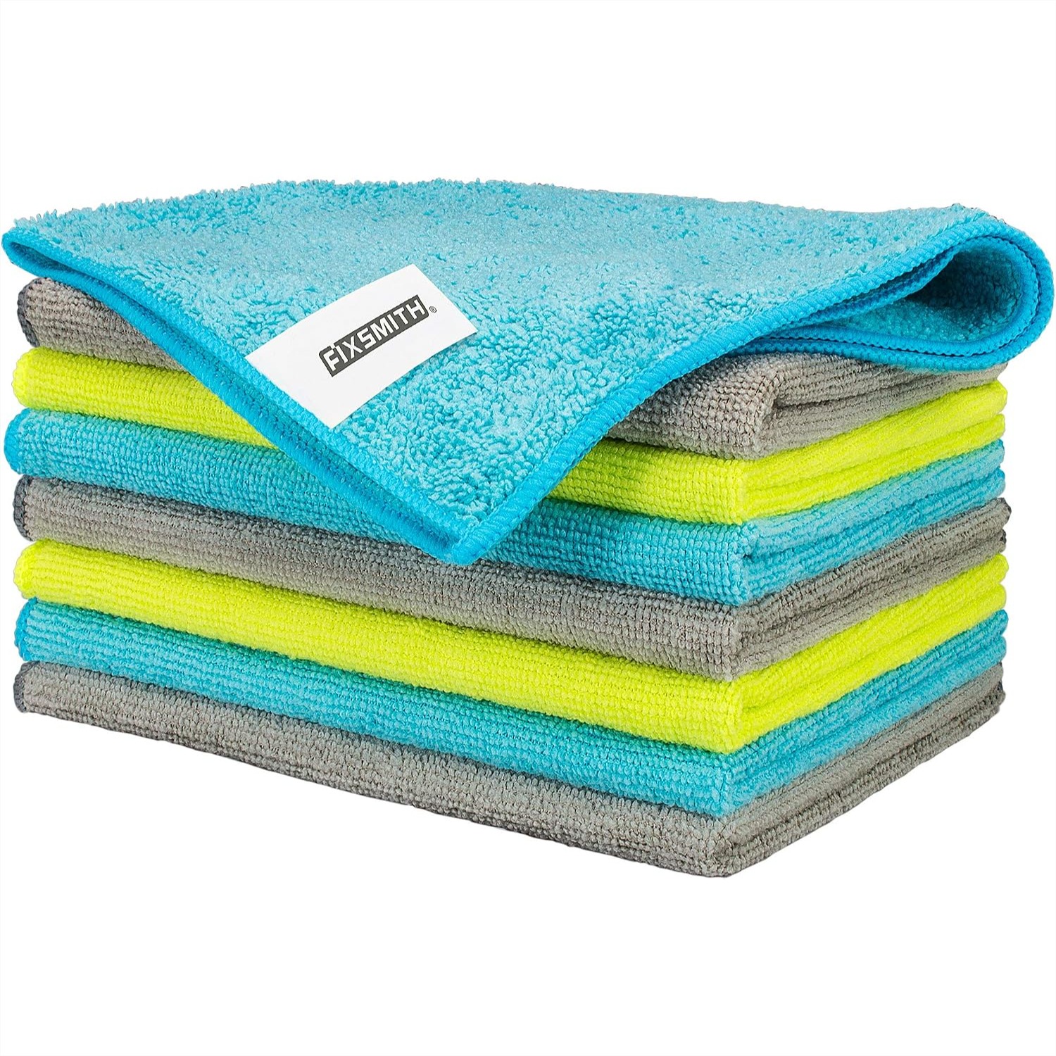 Home Textiles Face Towel - Microfiber Cleaning Cloth 8-Pack 12x16in Highly