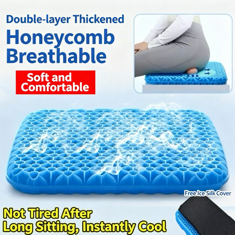 Cooling Pillow Gel - Honeycomb Cooling Gel Seat Cushion Summer