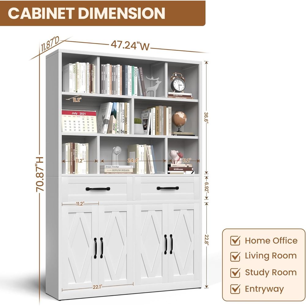 Sturdy Metal Tall Bookcase wit - Home & Hotel Textiles Private Limited avaliação e preço