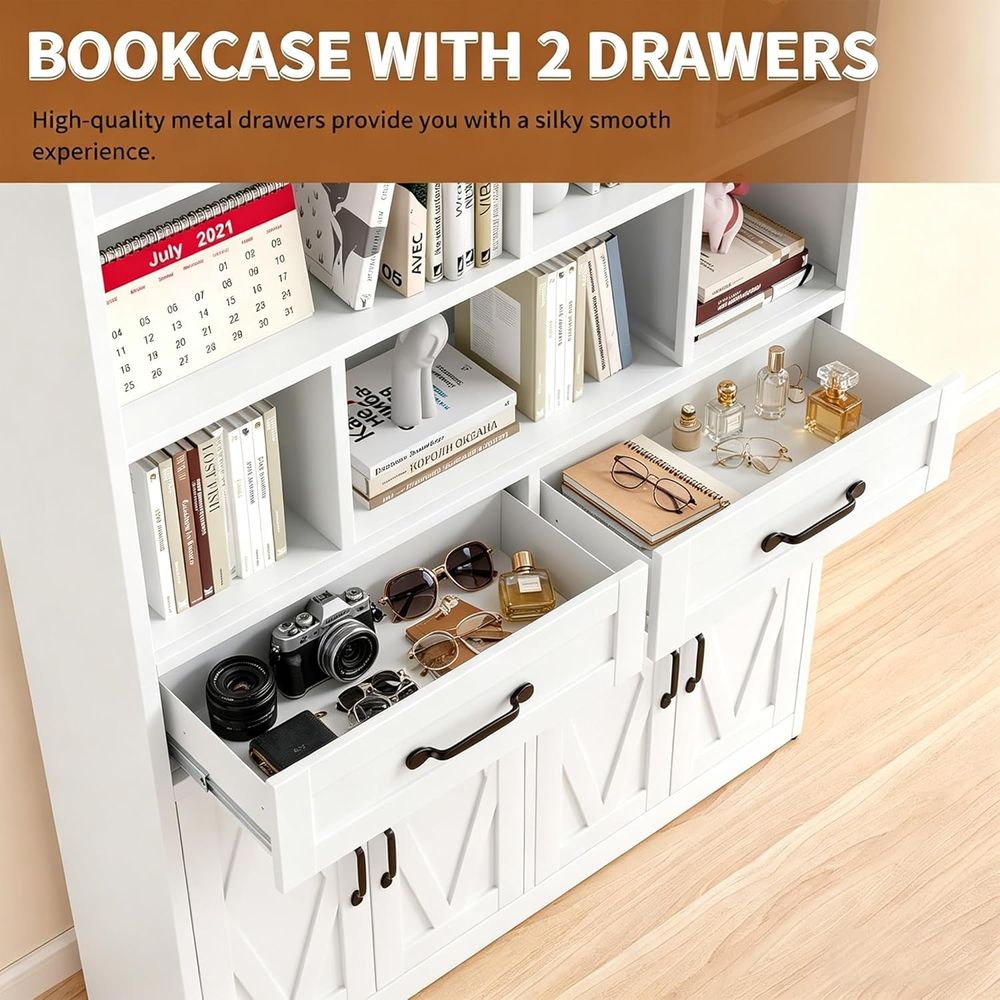 Sturdy Metal Tall Bookcase wit - Home & Hotel Textiles Private Limited avaliação e preço