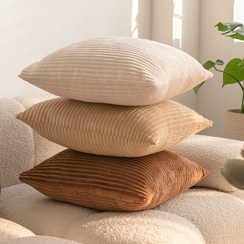 2026 Striped Faux Fur Throw Pi - Pillow Cover 20X20 avaliação e preço