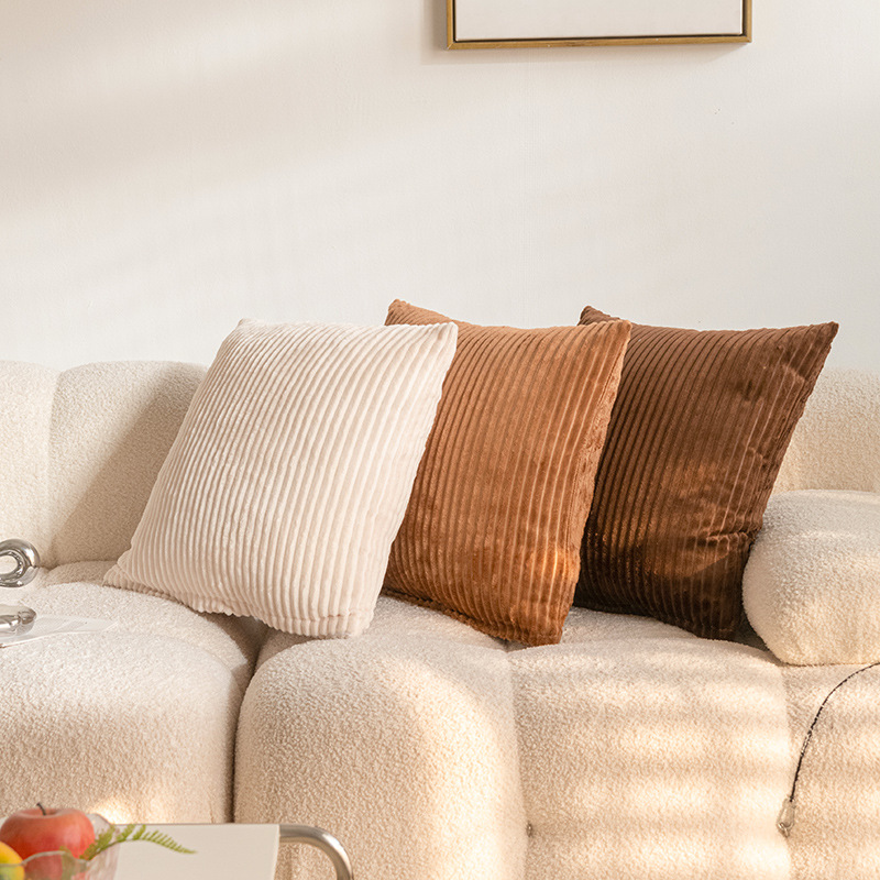 2026 Striped Faux Fur Throw Pi - Pillow Cover 20X20 avaliação e preço
