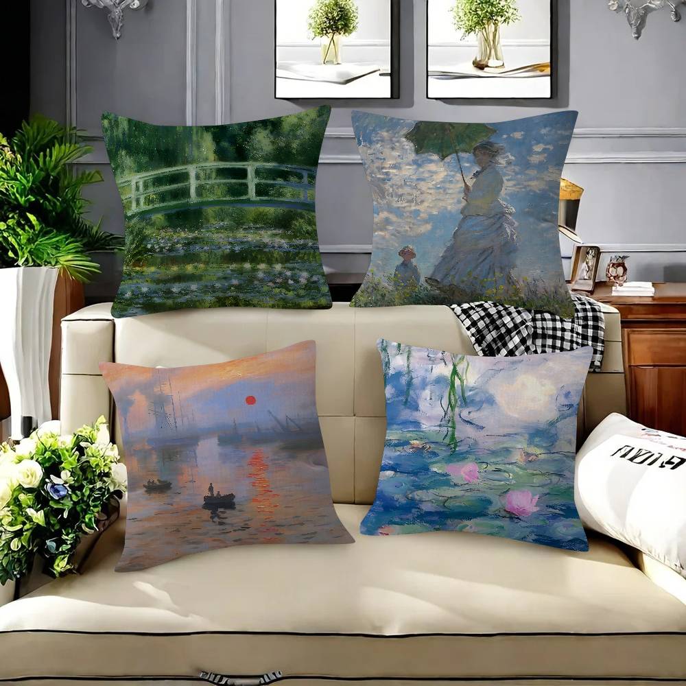 Art Claude Monet Sunrise   Pil - Sunrise Home Textiles & Apparel avaliação e preço