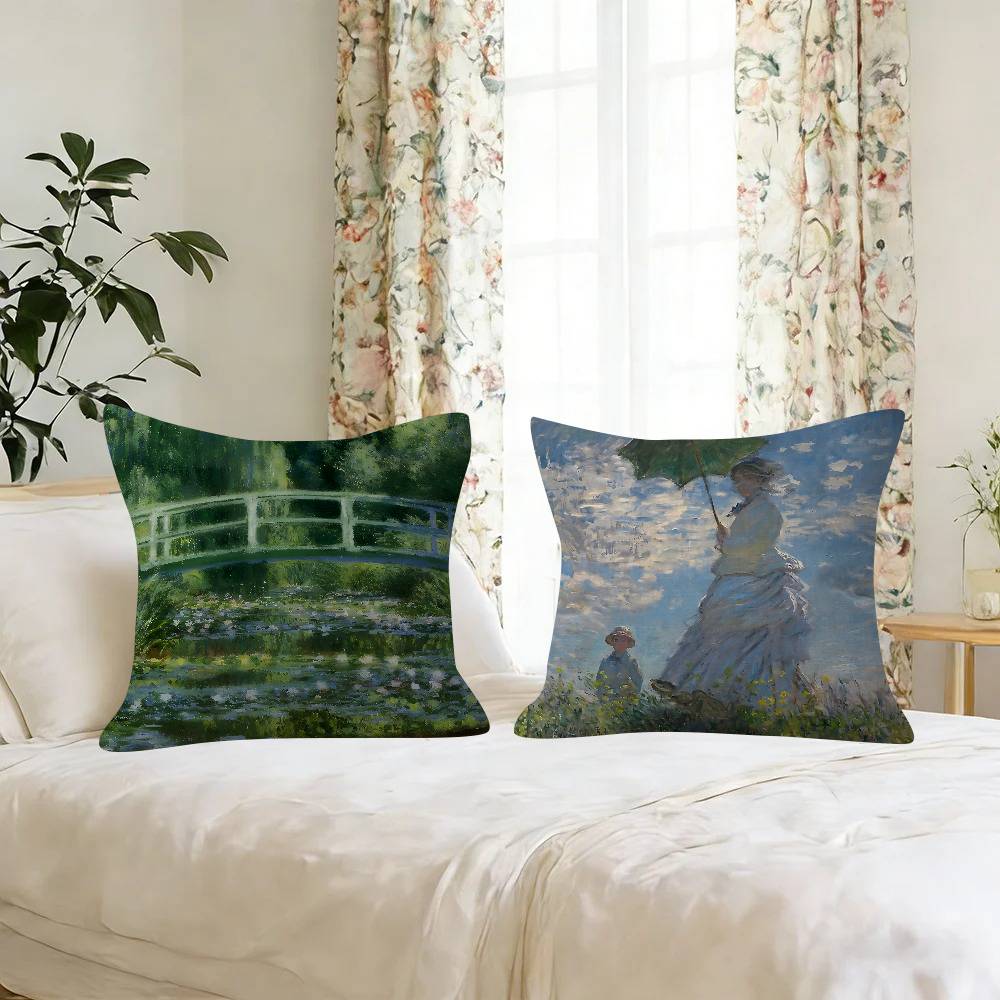 Art Claude Monet Sunrise   Pil - Sunrise Home Textiles & Apparel avaliação e preço