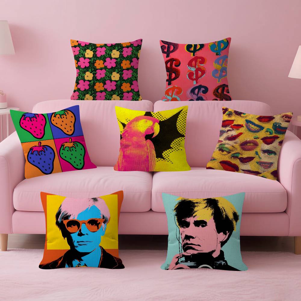 A-Andy W-Warhol Art  Cushion C - Home Art Textiles avaliação e preço