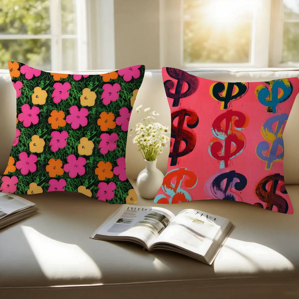 A-Andy W-Warhol Art  Cushion C - Home Art Textiles avaliação e preço