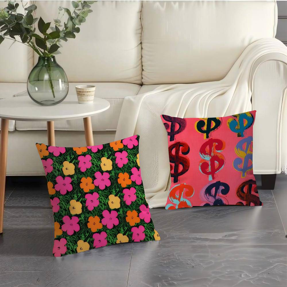 A-Andy W-Warhol Art  Cushion C - Home Art Textiles avaliação e preço