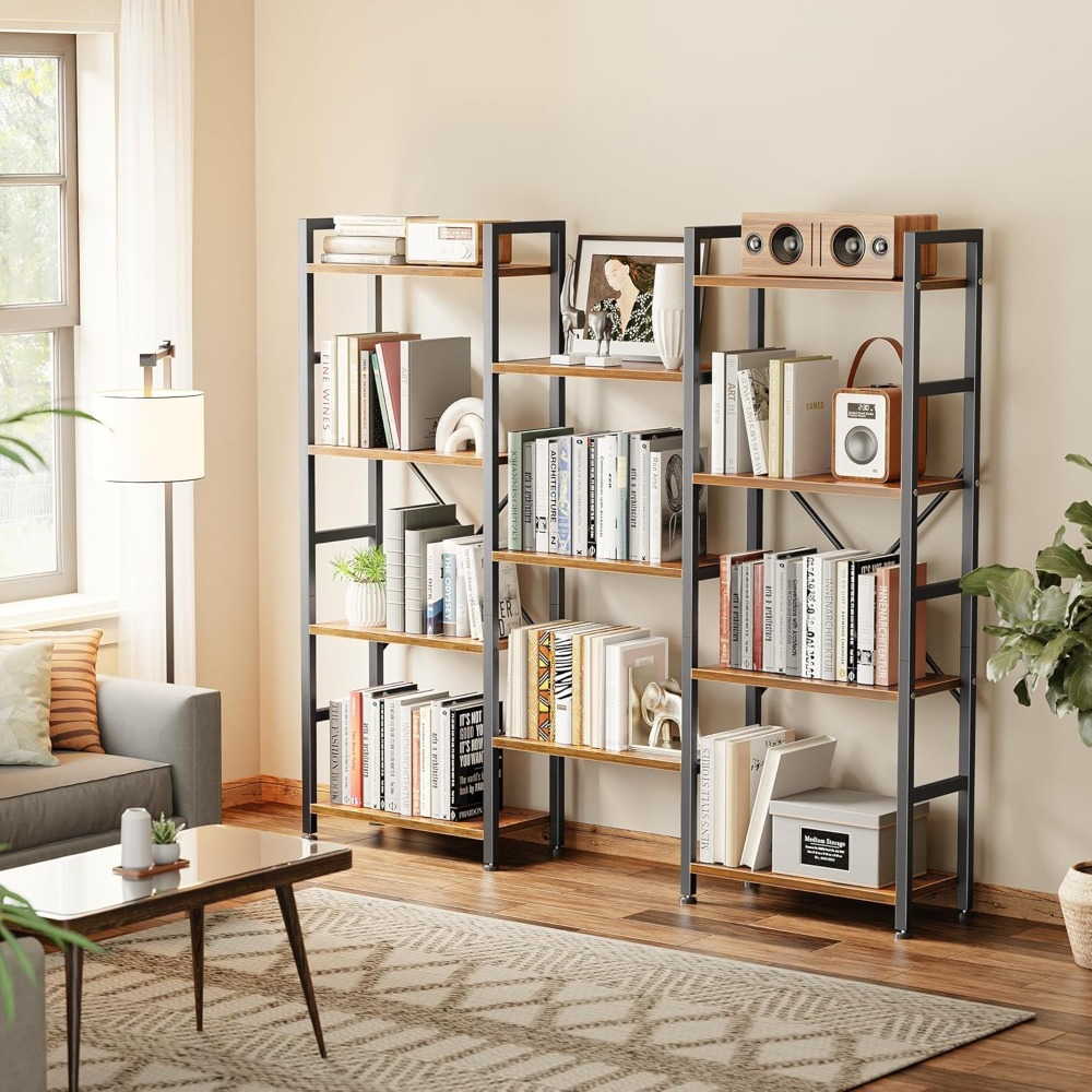 Triple Bookshelf with 11 Open  - Home & Hotel Textiles Private Limited avaliação e preço