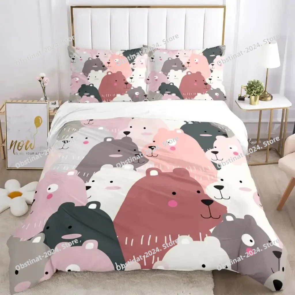 Cartoon Animals Bedding Sets N - Linen Duvet Cover avaliação e preço