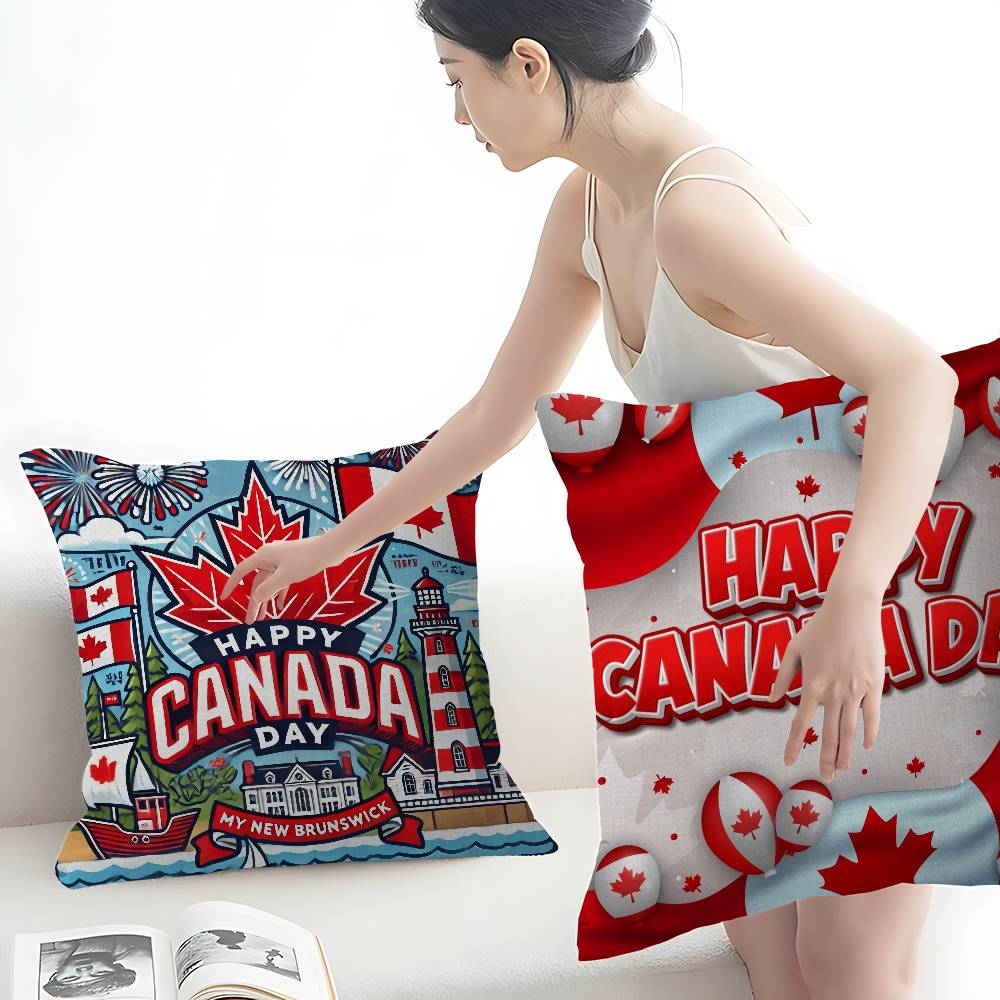 C-CANADA DAY Pillow Covers Car - Home Textiles Canada avaliação e preço