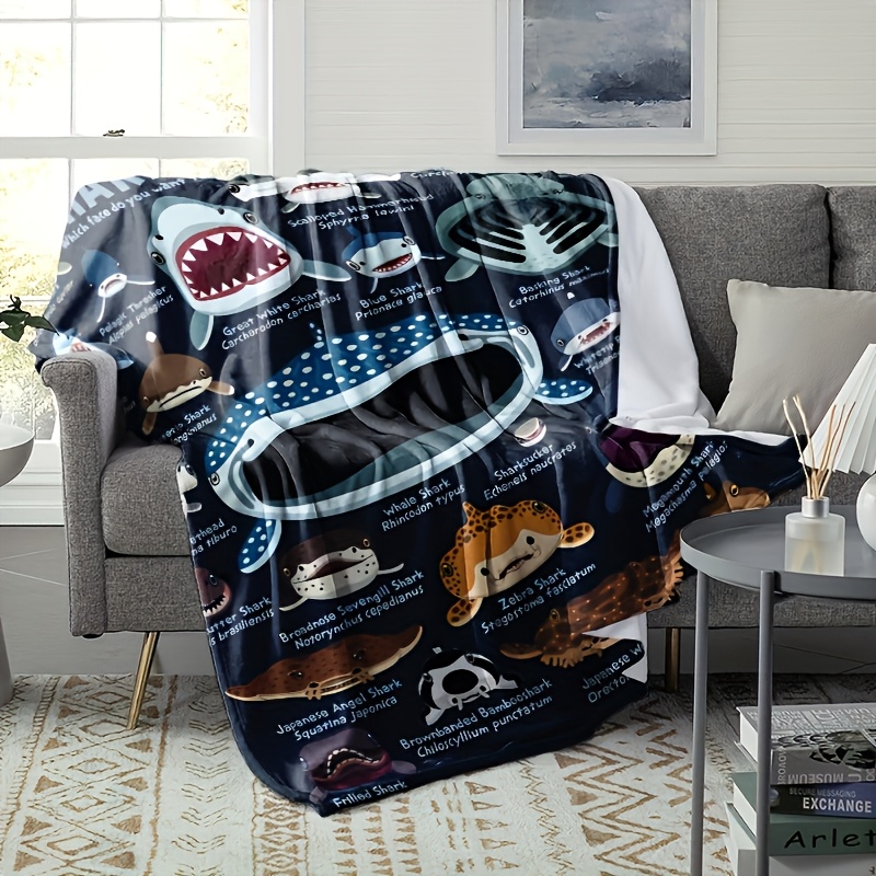 Cozy Shark Face patterns Flann - Home Textiles Face Towel avaliação e preço