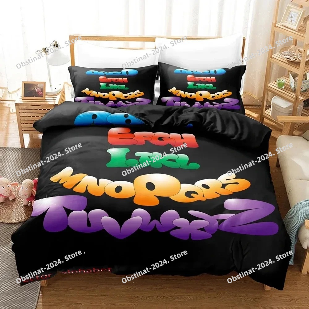 2023 Alphabet Lore Bedding Set - Linen Duvet Cover avaliação e preço