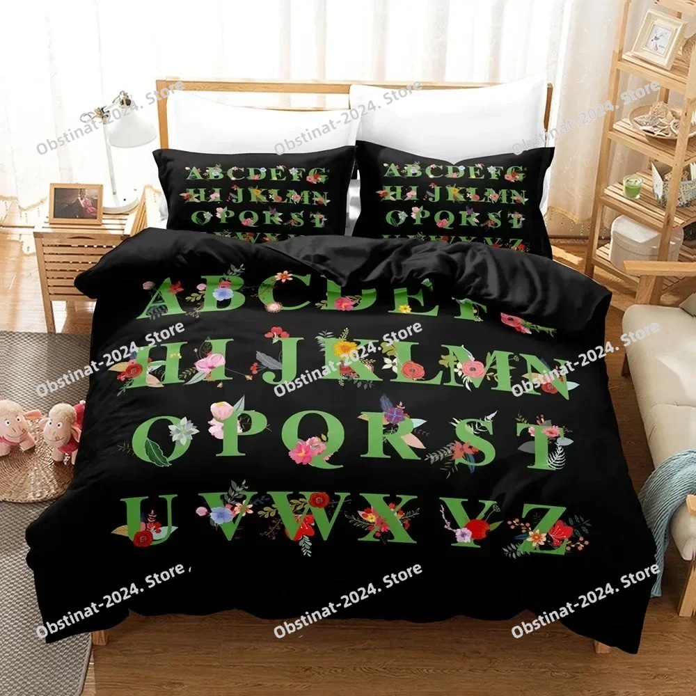 2023 Alphabet Lore Bedding Set - Linen Duvet Cover avaliação e preço