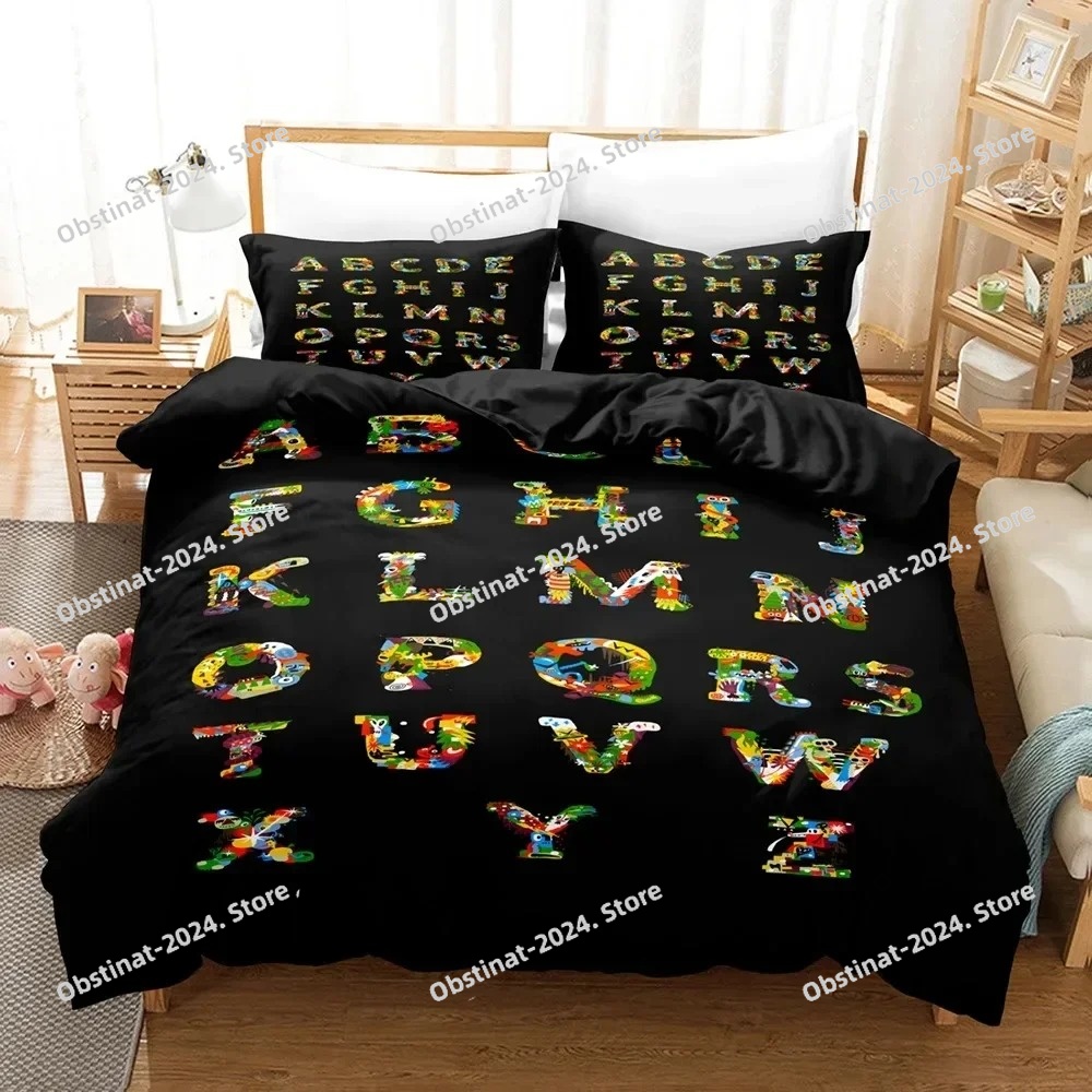 2023 Alphabet Lore Bedding Set - Linen Duvet Cover avaliação e preço
