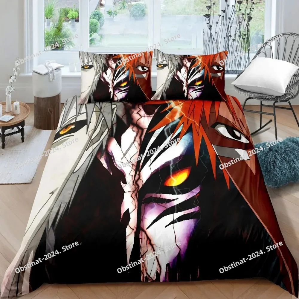3D Bleach Kurosaki Ichigo Bedd - Linen Duvet Cover avaliação e preço
