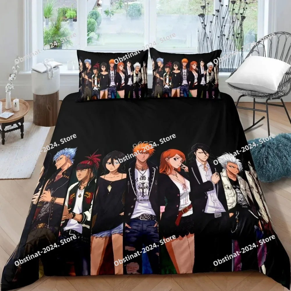 3D Bleach Kurosaki Ichigo Bedd - Linen Duvet Cover avaliação e preço