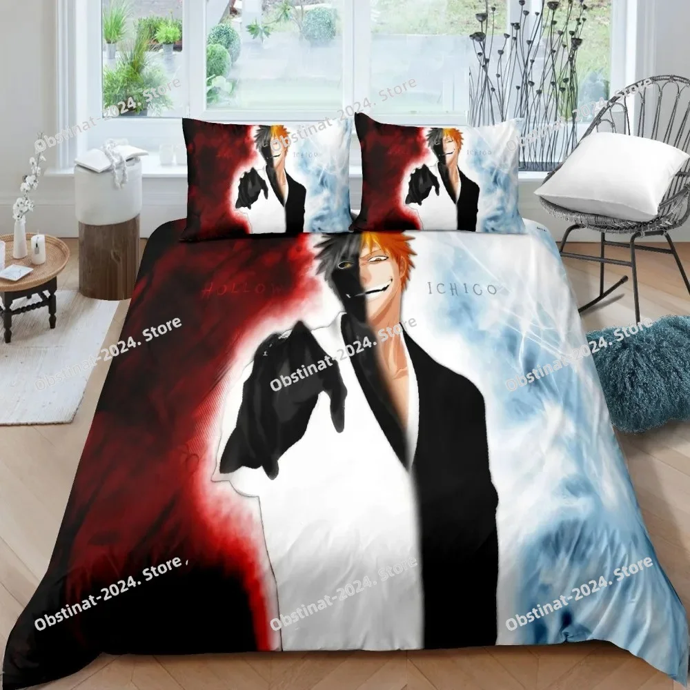3D Bleach Kurosaki Ichigo Bedd - Linen Duvet Cover avaliação e preço