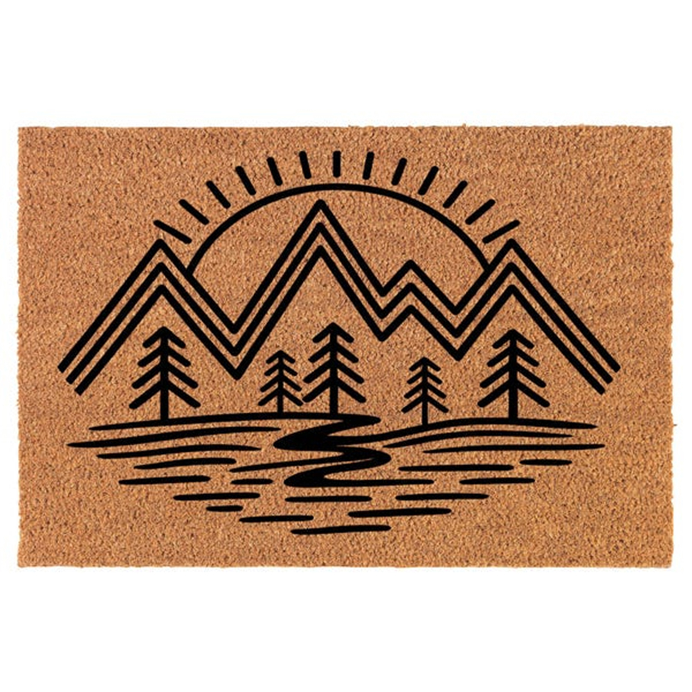 Minimalist Mountain Sunrise Tr - Sunrise Home Textiles & Apparel avaliação e preço