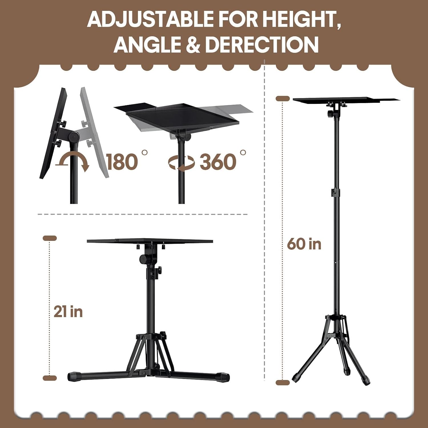 Adjustable Projector Stand 20- - Home & Hotel Textiles Private Limited avaliação e preço
