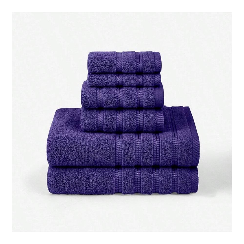 Luxury 6 Pieces Towel Set, 2 B - Home Textiles Face Towel avaliação e preço