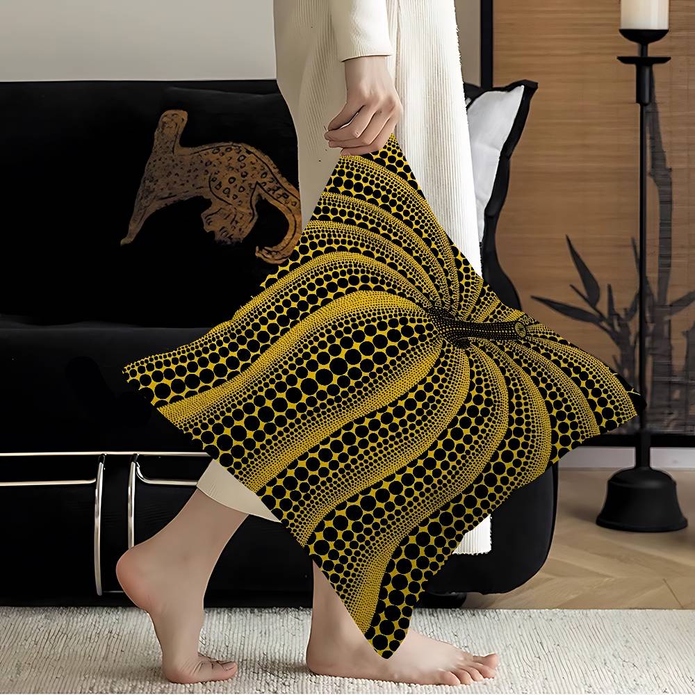 k-Kusama y-Yayoi Art Pillow Co - Home Art Textiles avaliação e preço