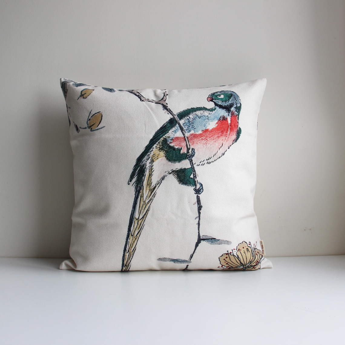 Throw Pillow Cover Bird Chinoi - Pillow Cover 20X20 avaliação e preço