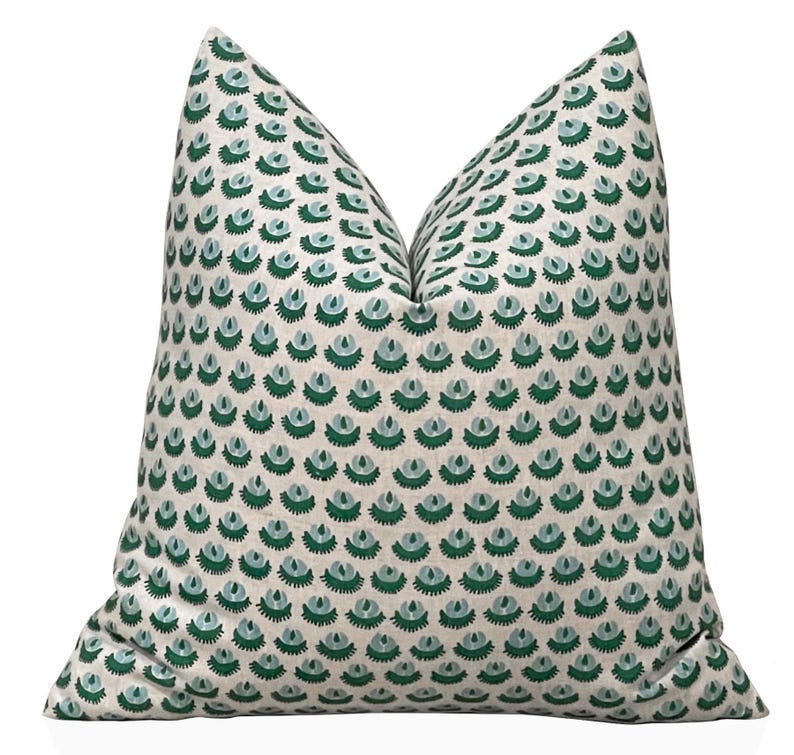 Emerald Green Cadiz Tiny Flora - Pillow Cover 20X20 avaliação e preço