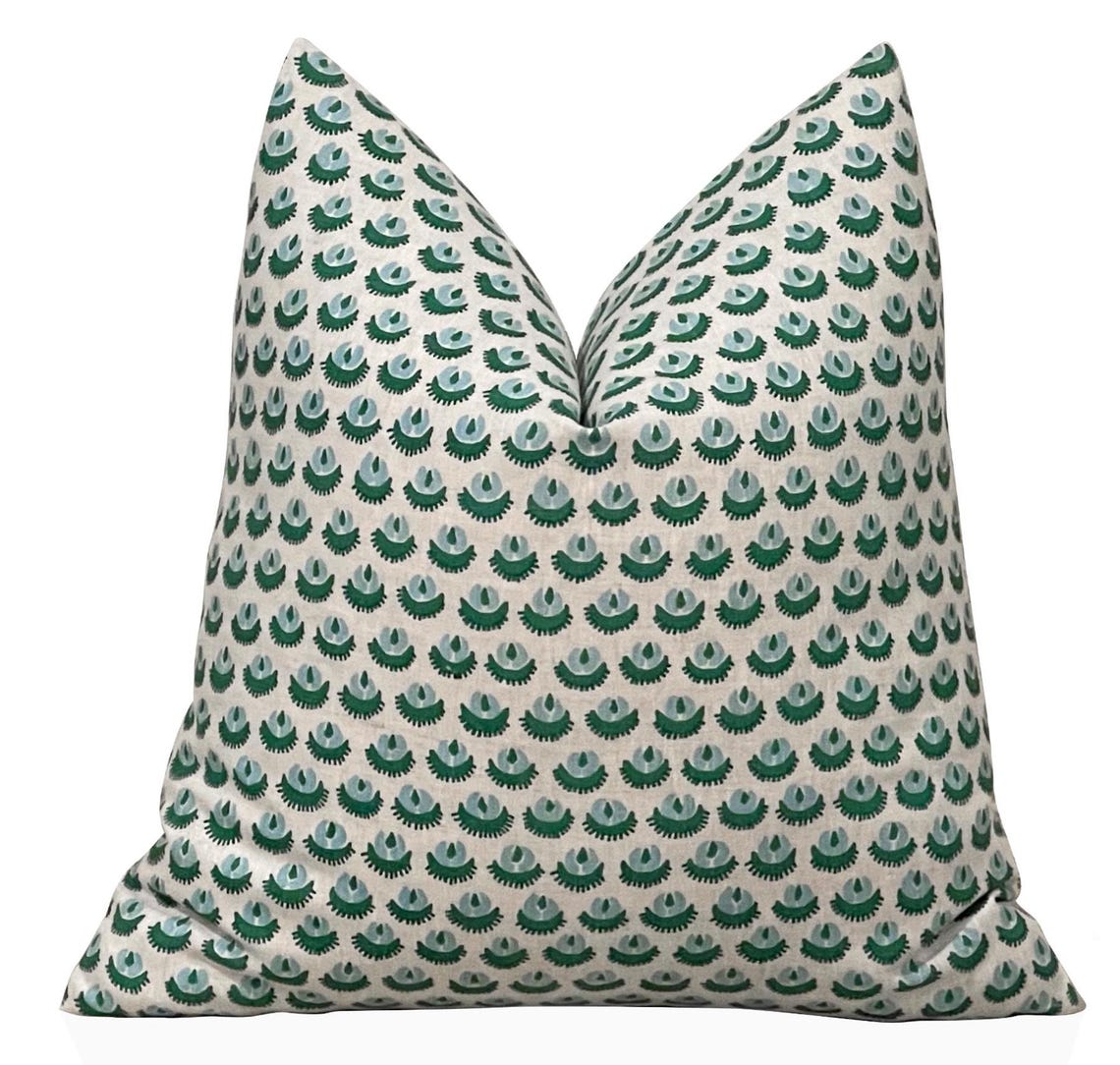 Emerald Green Cadiz Tiny Flora - Pillow Cover 20X20 avaliação e preço