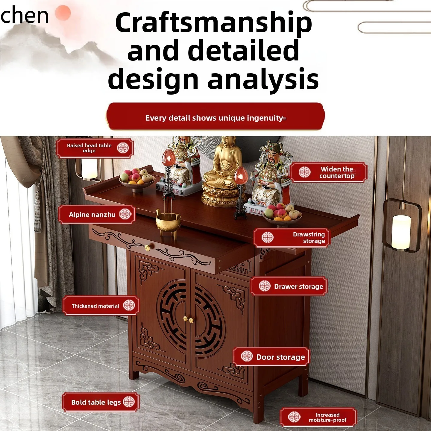 r5.20 Standing Cabinet Altar B - Home & Hotel Textiles Private Limited avaliação e preço