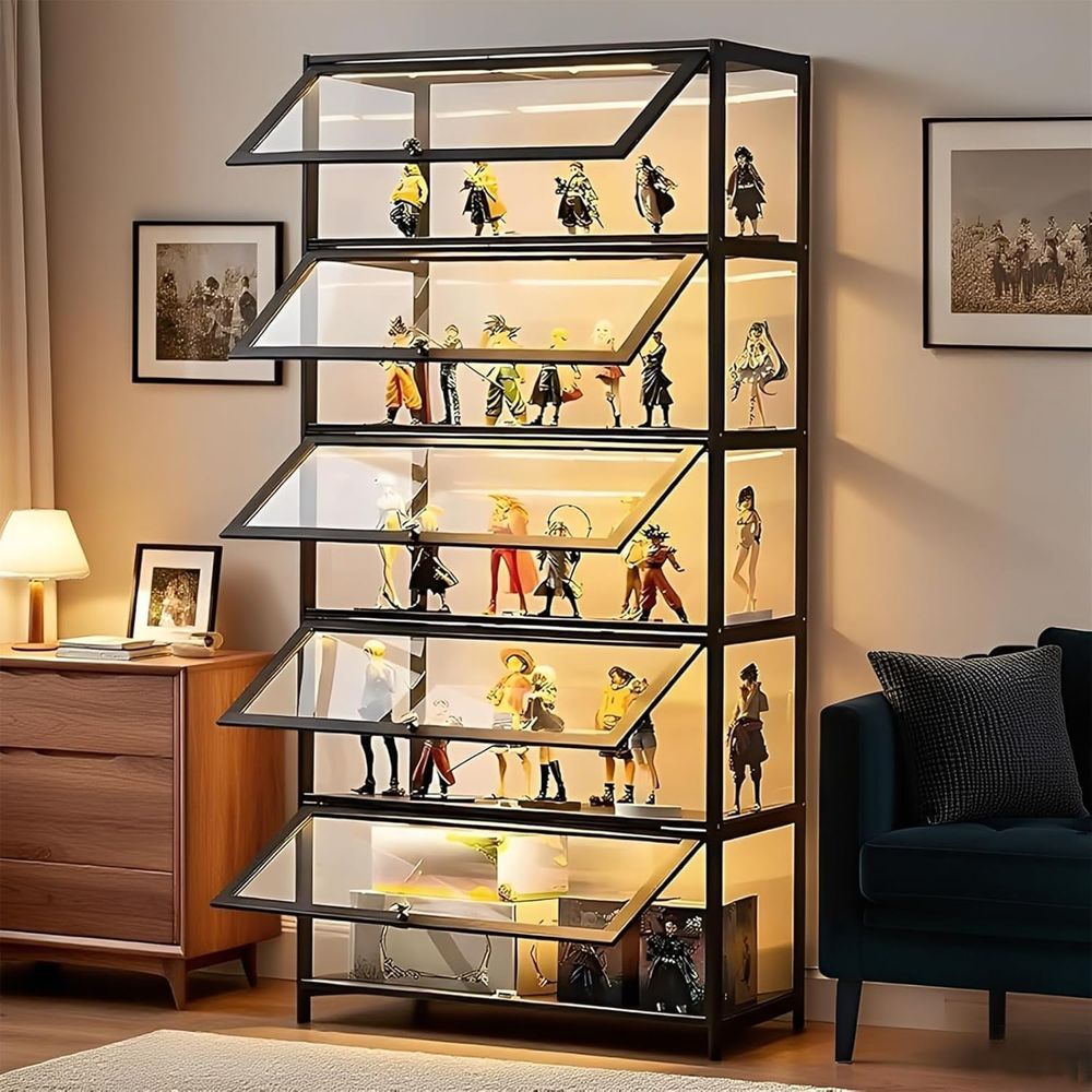 5-Tier Bamboo Acrylic Glass Do - Home & Hotel Textiles Private Limited avaliação e preço