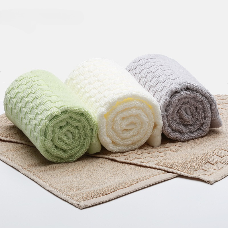 1PC Soft Pure Cotton Hand Towe - Home Textiles Face Towel avaliação e preço