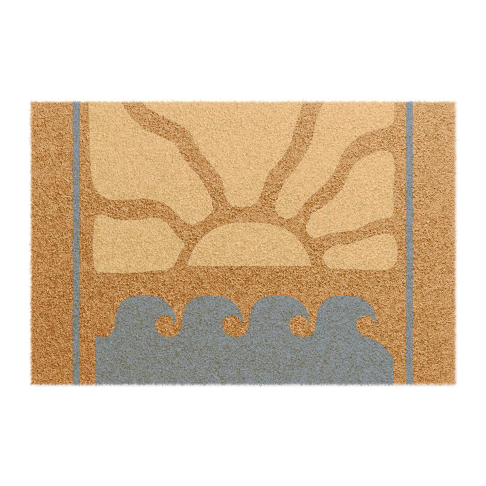 Sunrise Waves Doormat Simple C - Sunrise Home Textiles & Apparel avaliação e preço
