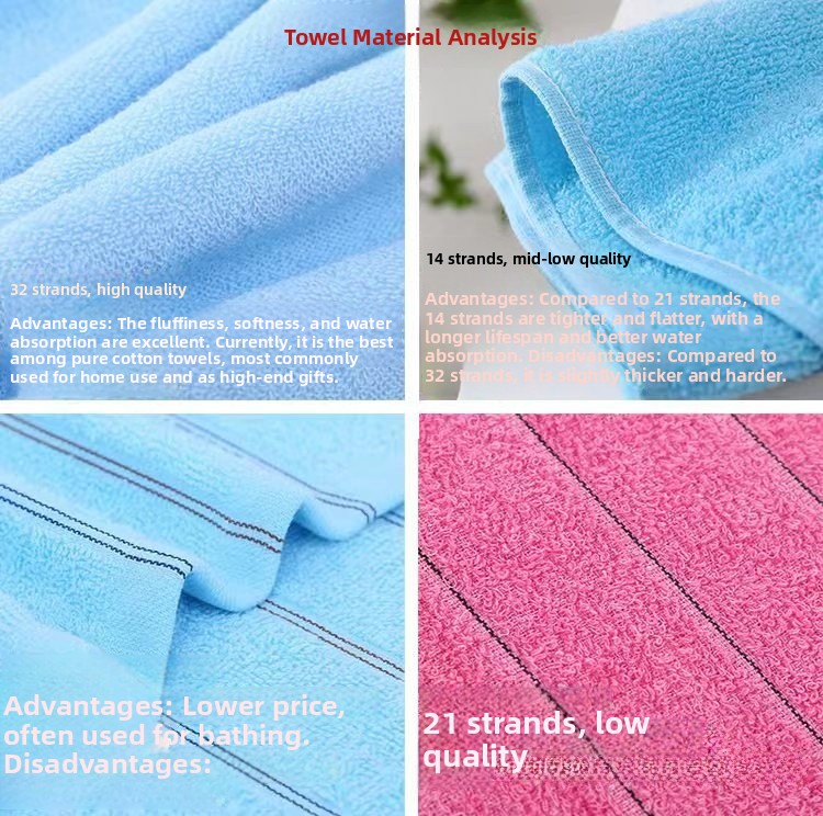 Extra Thi Pure Cotton Bath Tow - Home Textiles Face Towel avaliação e preço