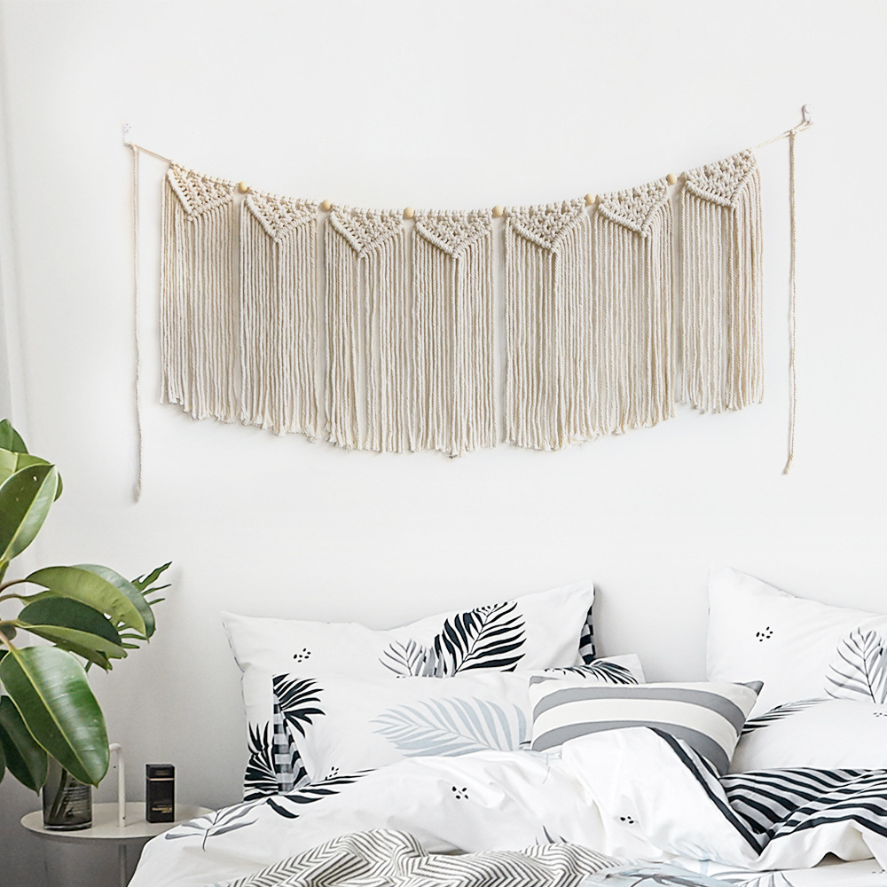 2Pcs Boho Macrame Handmade Wov - Home Art Textiles avaliação e preço