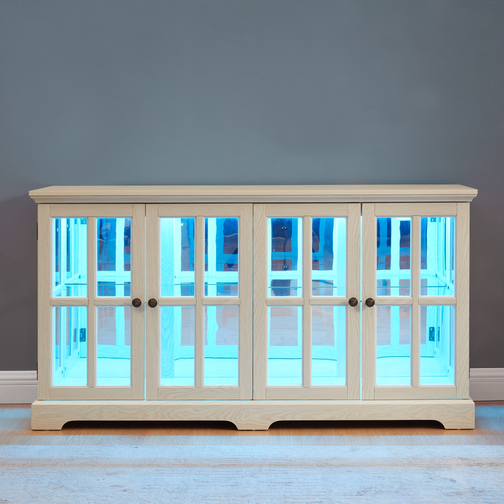 LED Curio Display Cabinet Vint - Home & Hotel Textiles Private Limited avaliação e preço