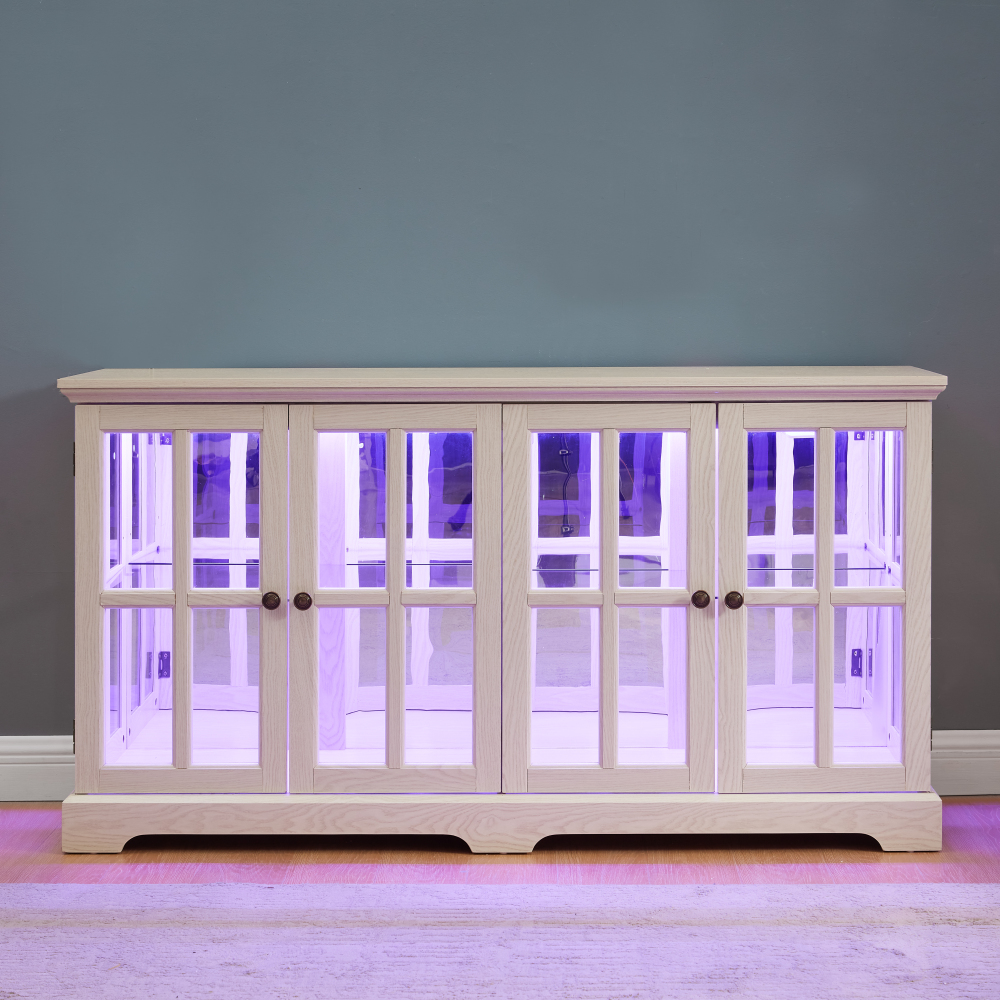 LED Curio Display Cabinet Vint - Home & Hotel Textiles Private Limited avaliação e preço