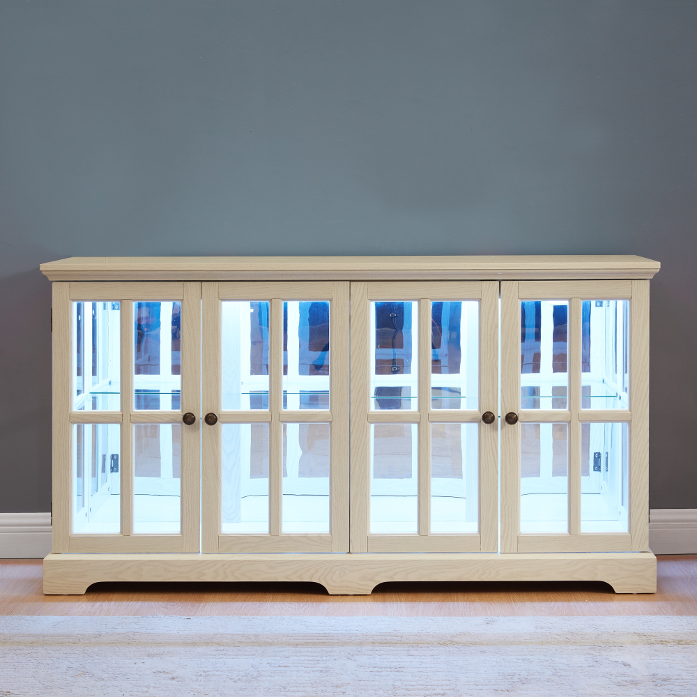 LED Curio Display Cabinet Vint - Home & Hotel Textiles Private Limited avaliação e preço