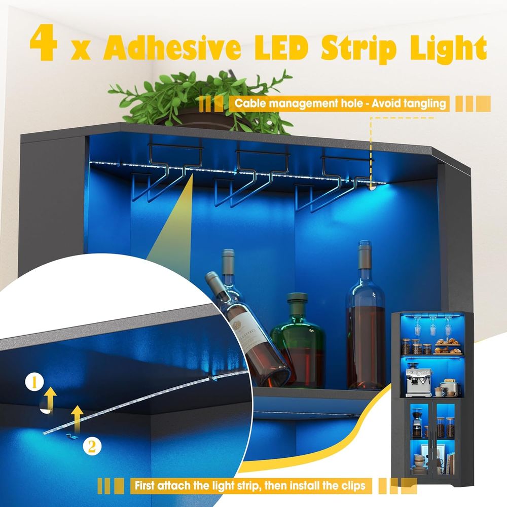 65 Tall LED-Illuminated Bar Ca - Home & Hotel Textiles Private Limited avaliação e preço