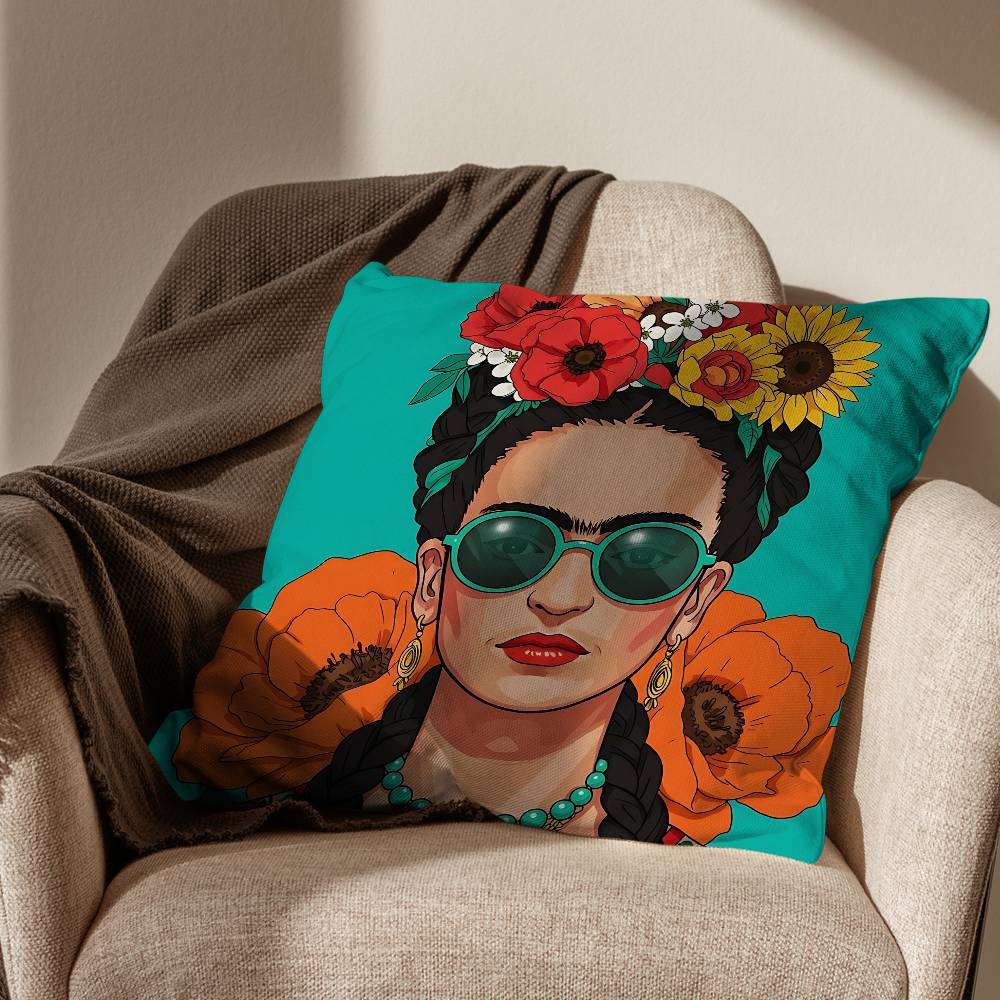 Printed Art Frida Kahlo pillow - Home Art Textiles avaliação e preço
