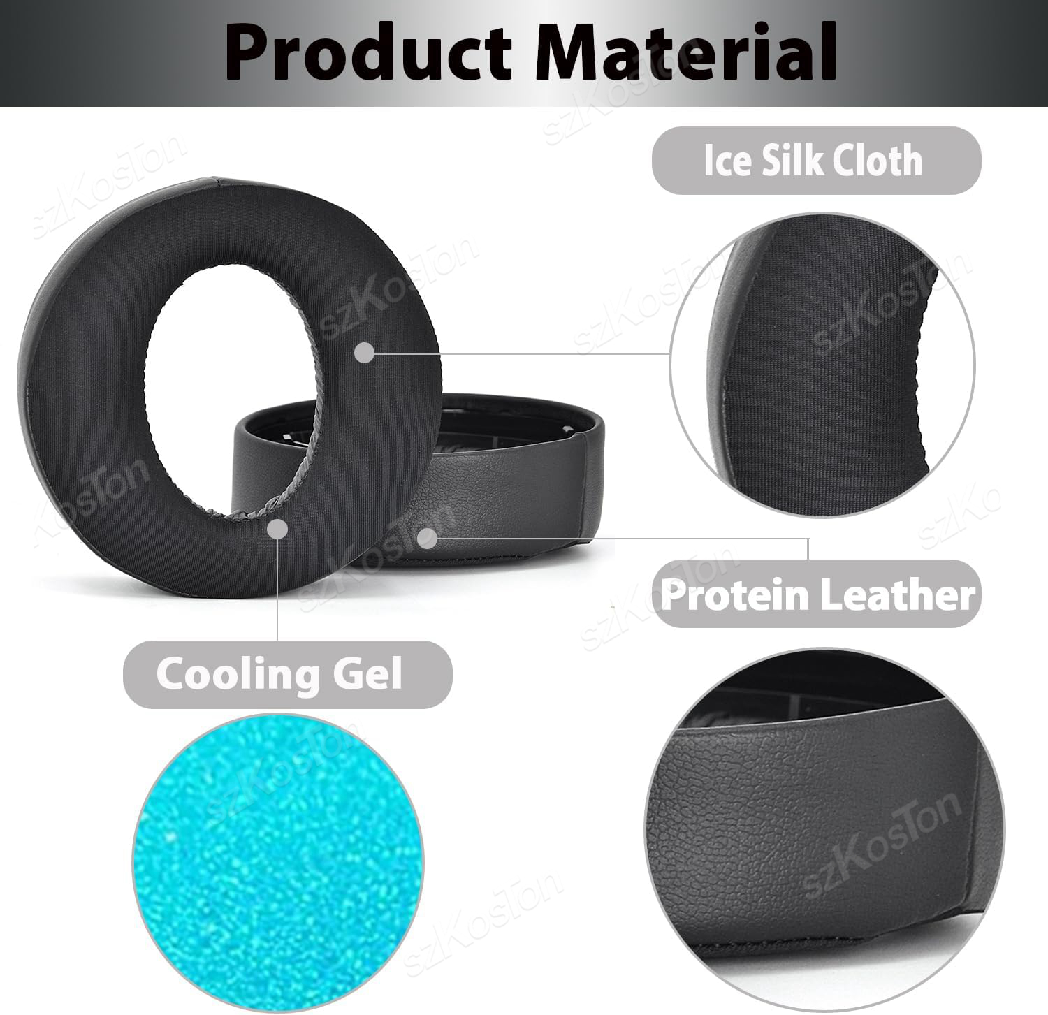 Replacement Ear Pads for PS5 P - Cooling Pillow Gel avaliação e preço