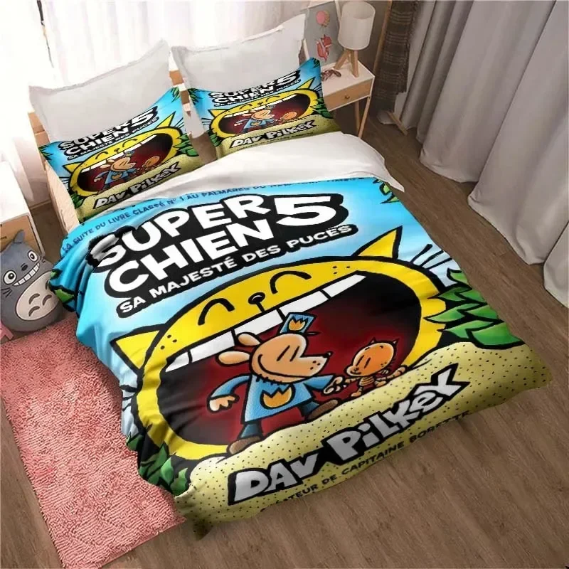 DOG MAN Cute Cartoon Pattern P - Linen Duvet Cover avaliação e preço