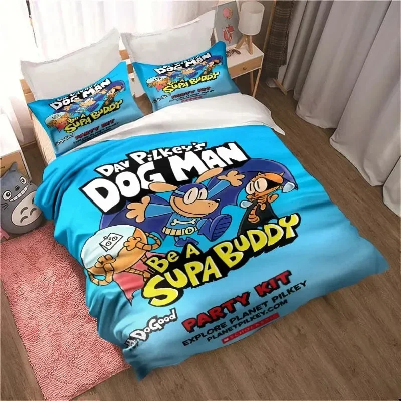 DOG MAN Cute Cartoon Pattern P - Linen Duvet Cover avaliação e preço