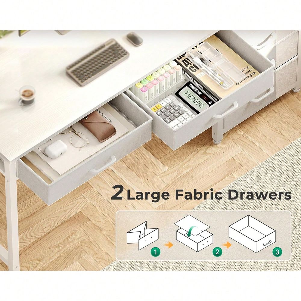 Desk With 5 Drawers, 53 Inch O - Home & Hotel Textiles Private Limited avaliação e preço