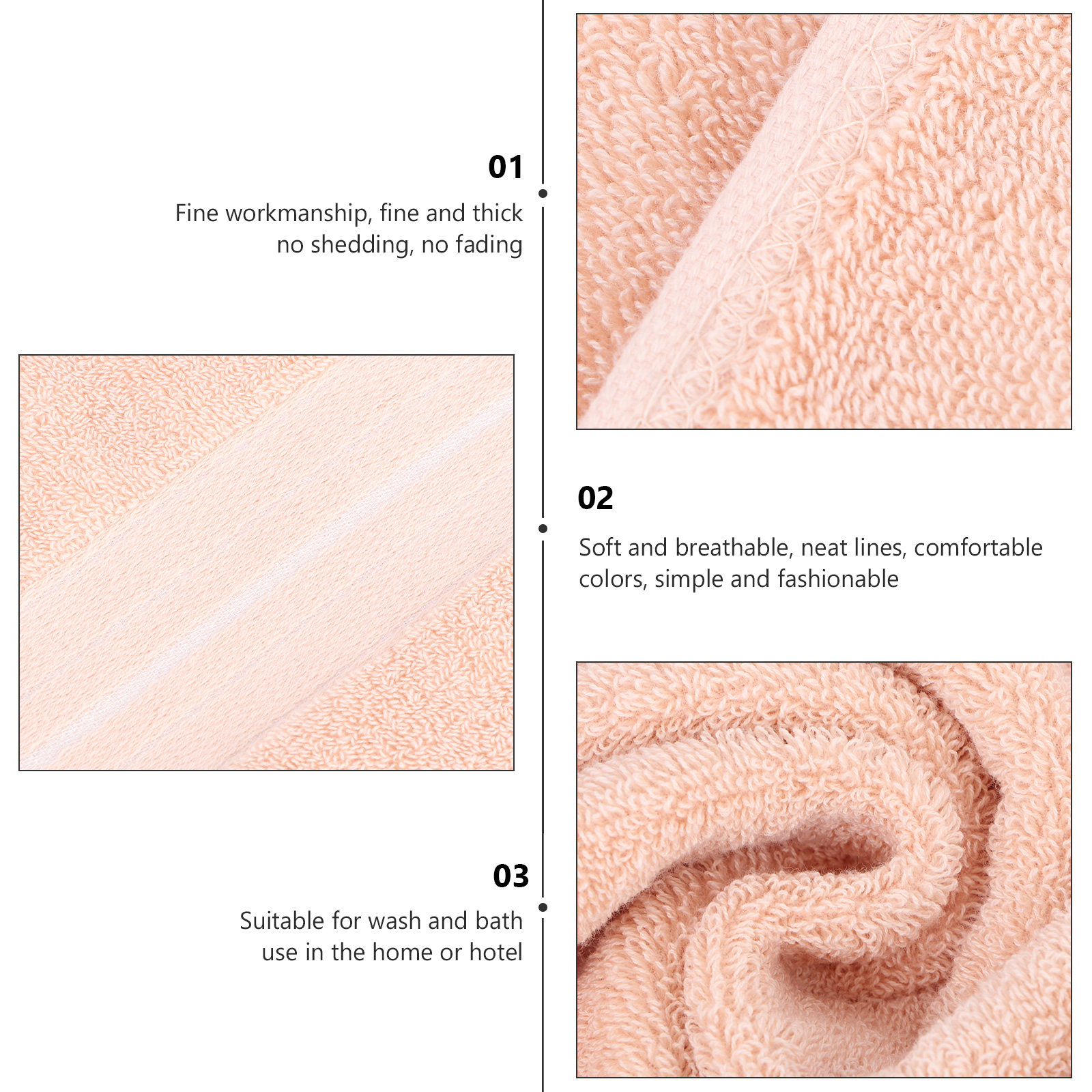 1Pcs Cotton Face Towel Premium - Home Textiles Face Towel avaliação e preço