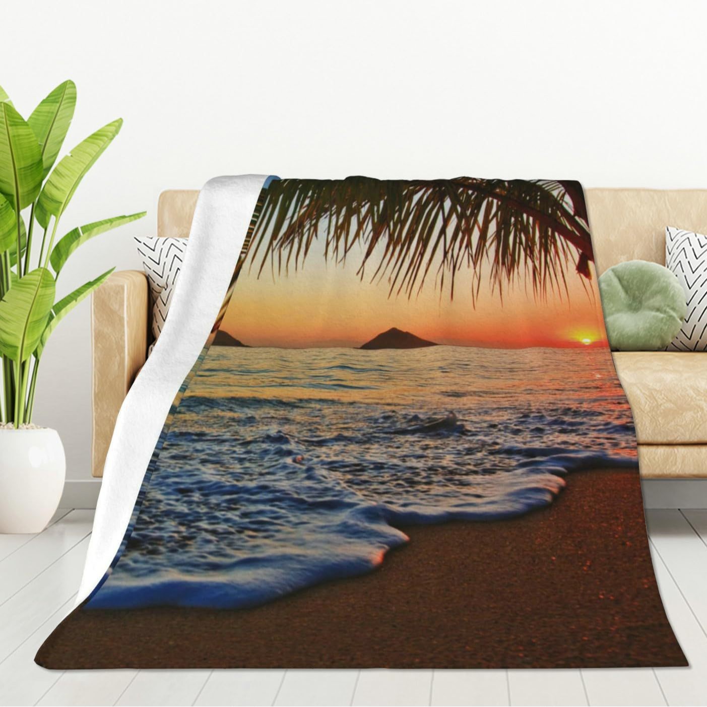 Tropical Ocean Sunrise Printed - Sunrise Home Textiles & Apparel avaliação e preço