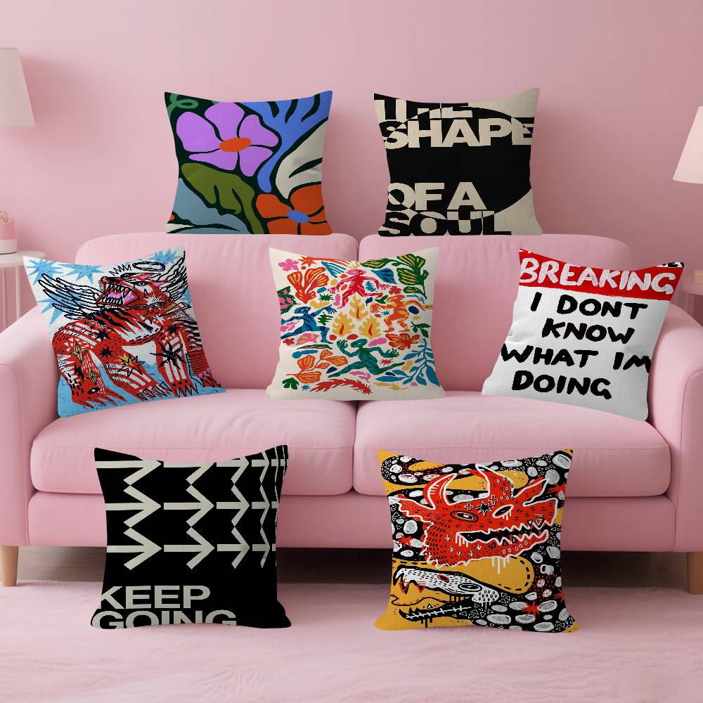 Retro Abstract Nourishing Soul - Home Art Textiles avaliação e preço