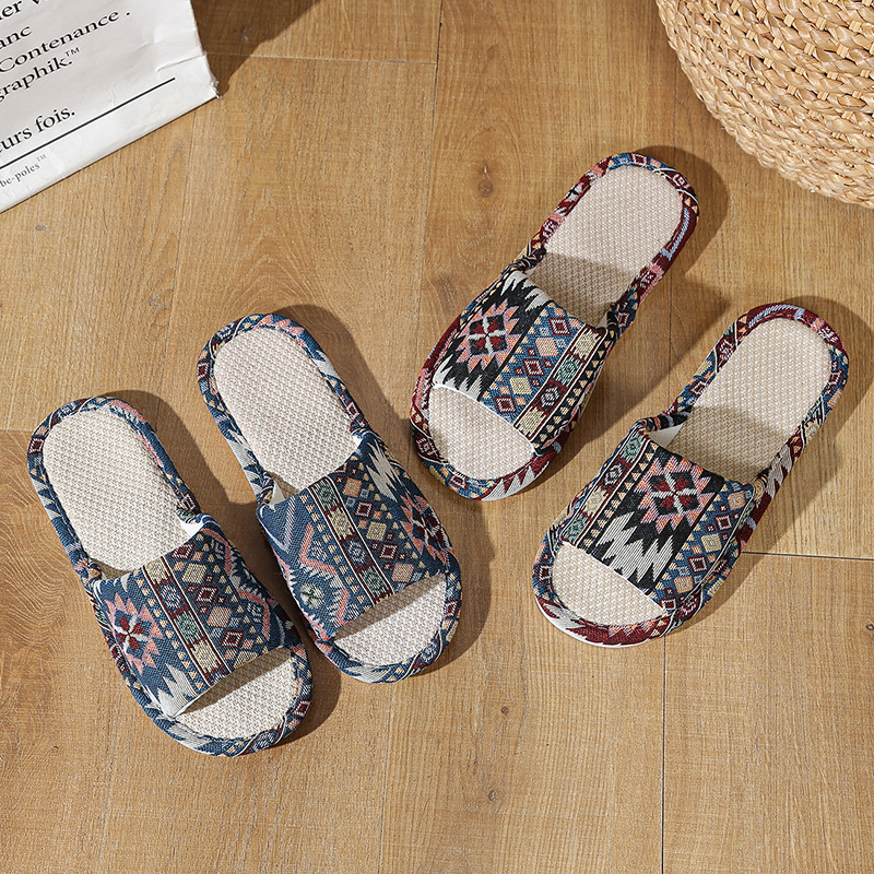 Natural Linen Sandals For Wome - Textiles For Home avaliação e preço